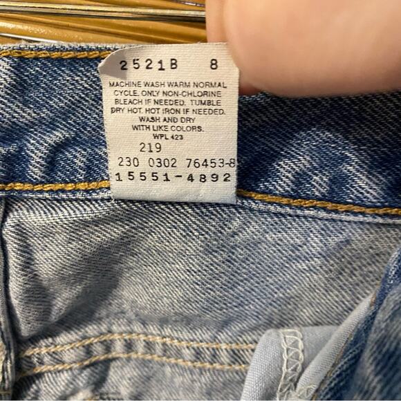 Levi's womens relax fit taper leg Jeans vintage 550 1992 100% denim cotton 12 - Picture 7 of 10
